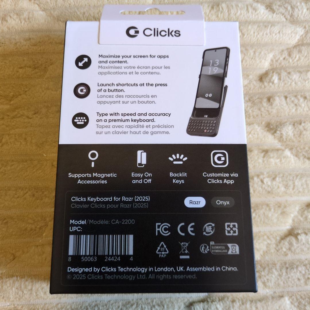 motorola razr50s＋ ClicksKeyboard forrazr