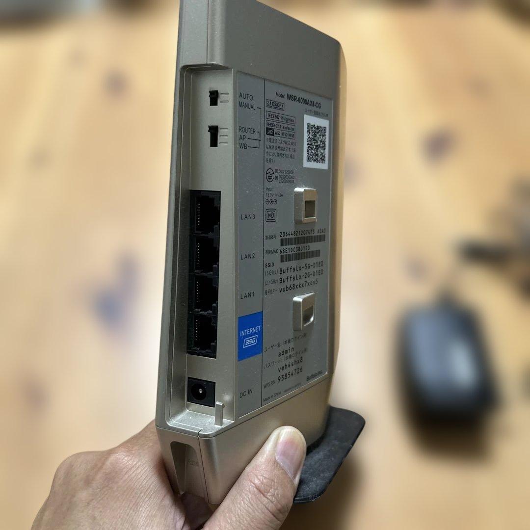 バッファロー Buffalo WSR-6000AX8-CG ルーター
