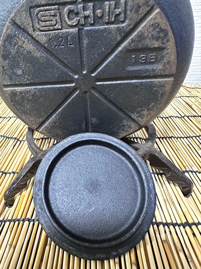 ＵＳＥＤ、良品　南部盛榮堂ＯＩＧＥＮ丸平丸亀甲　メーカー保証ＩＨ対応品　南部鉄瓶