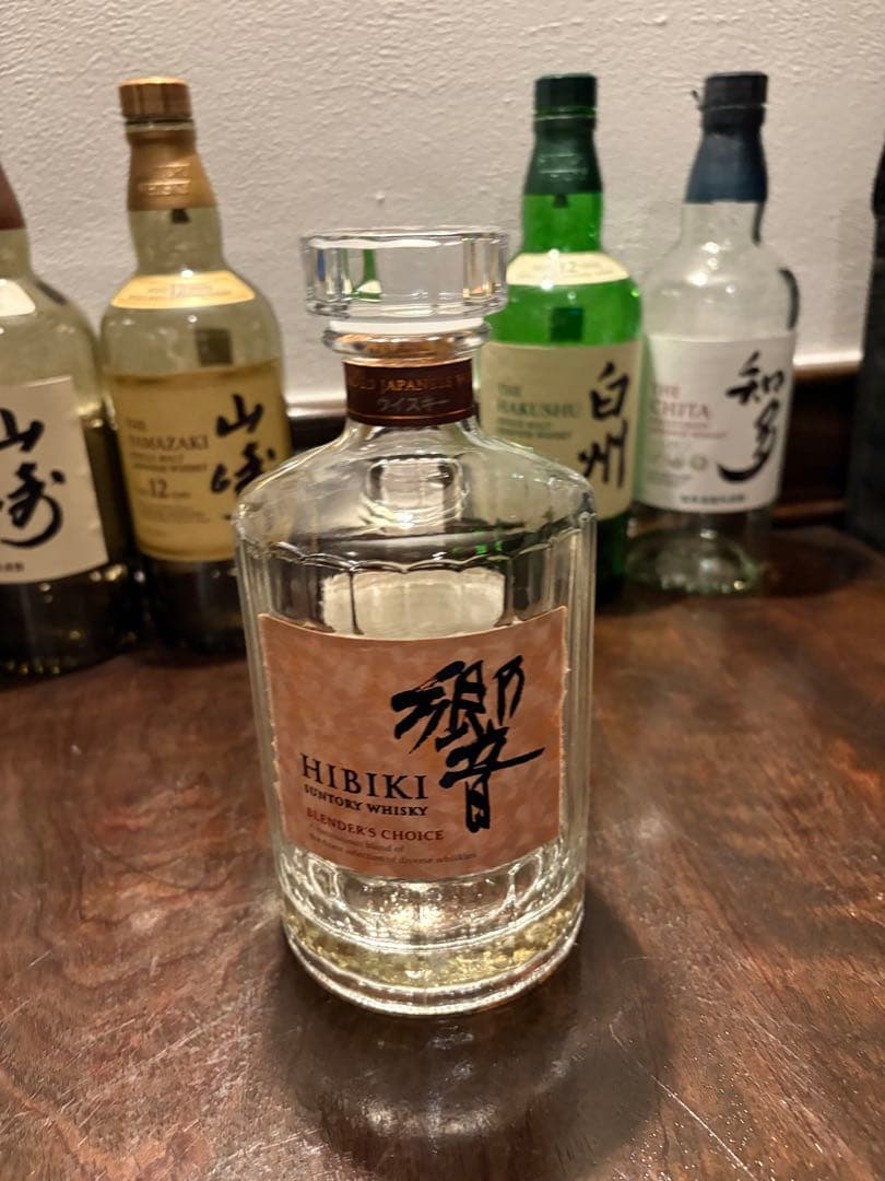 空瓶　山崎、山崎12年.響、白州12年、知多