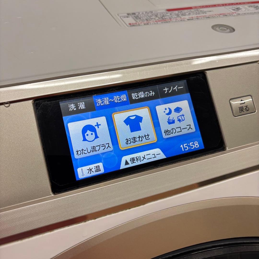 172❤️ドラム式洗濯機　パナソニック　11キロ　乾燥　右開　安い　中古　設置無料