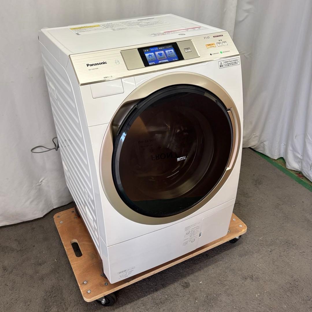 172❤️ドラム式洗濯機　パナソニック　11キロ　乾燥　右開　安い　中古　設置無料