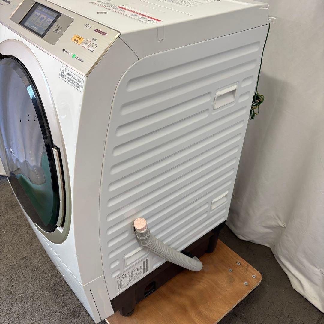172❤️ドラム式洗濯機　パナソニック　11キロ　乾燥　右開　安い　中古　設置無料