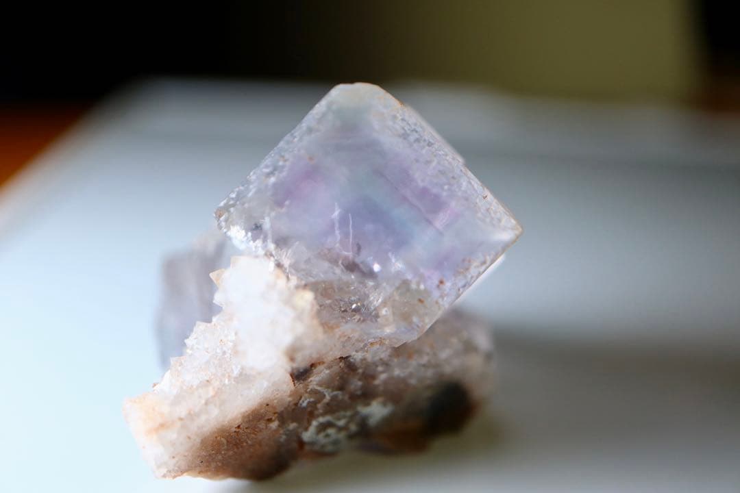 水晶共生フローライト