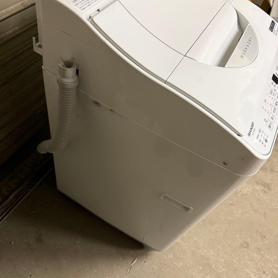 洗濯機　SHARP ES-TX6H-W 2024年製
