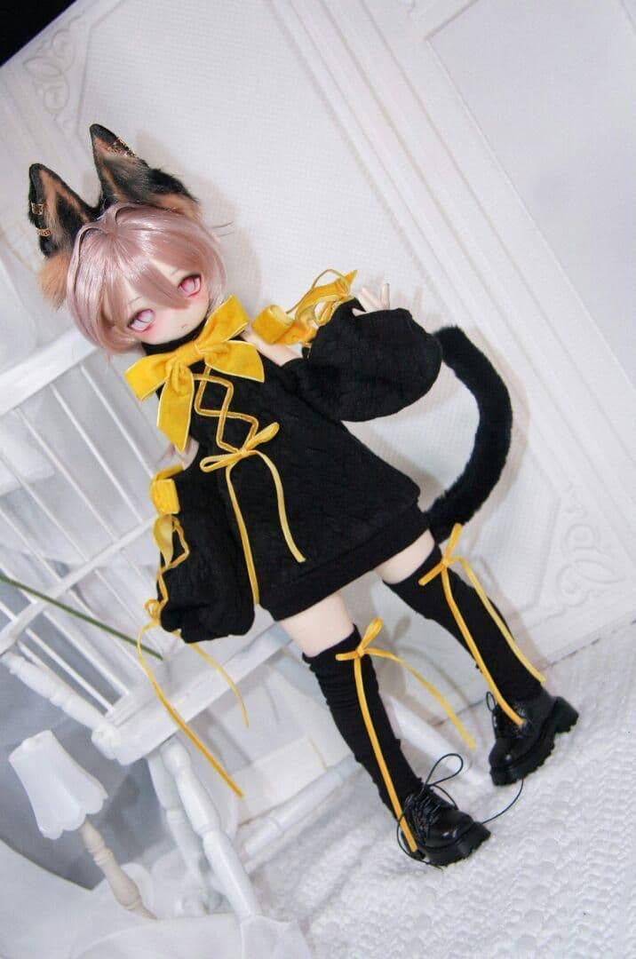 H76 BJD 1/4 ドール 衣装 日常 衣装のみ 2点セット　ハンドメイ