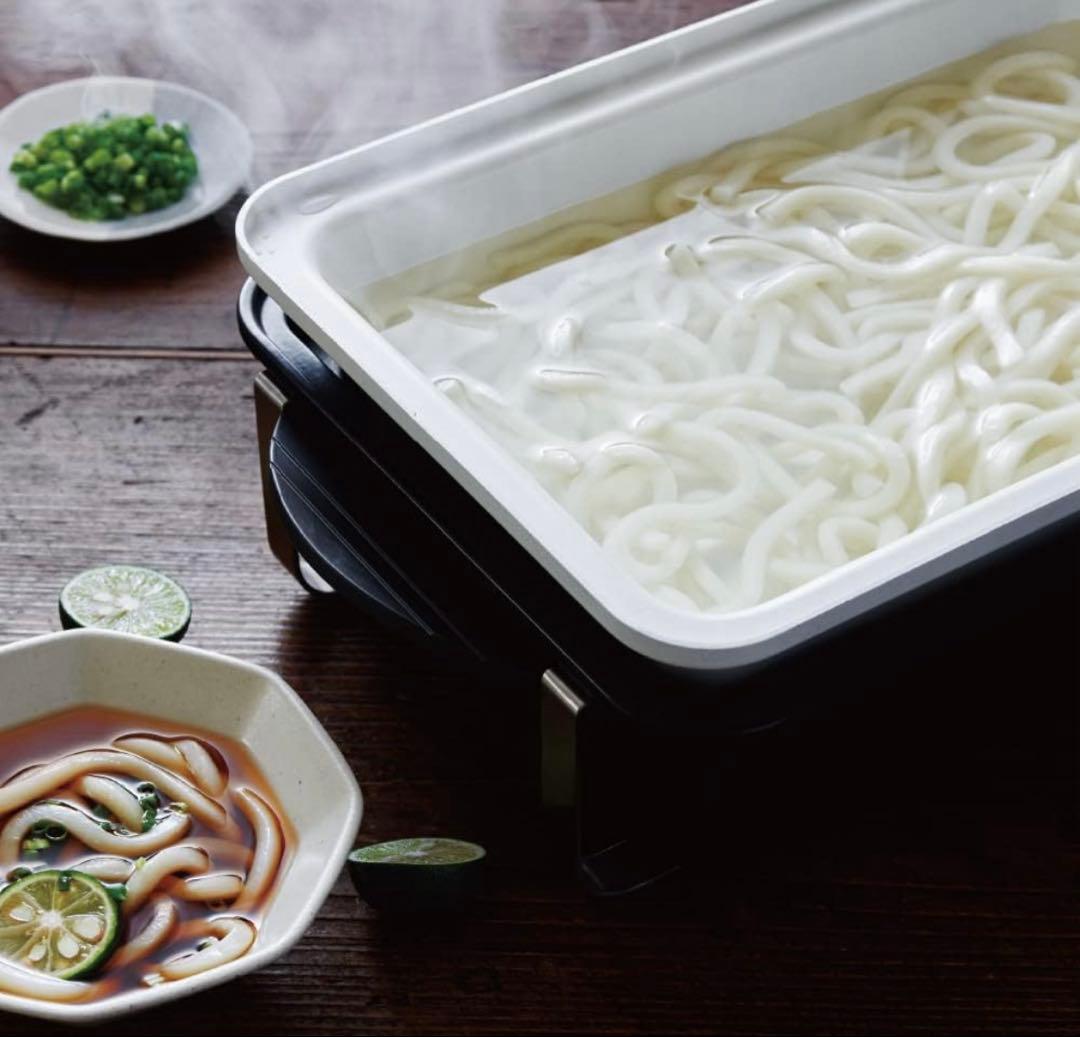 【お得！】recolte ネイビー ホットプレート 深鍋、たこ焼きプレート付き