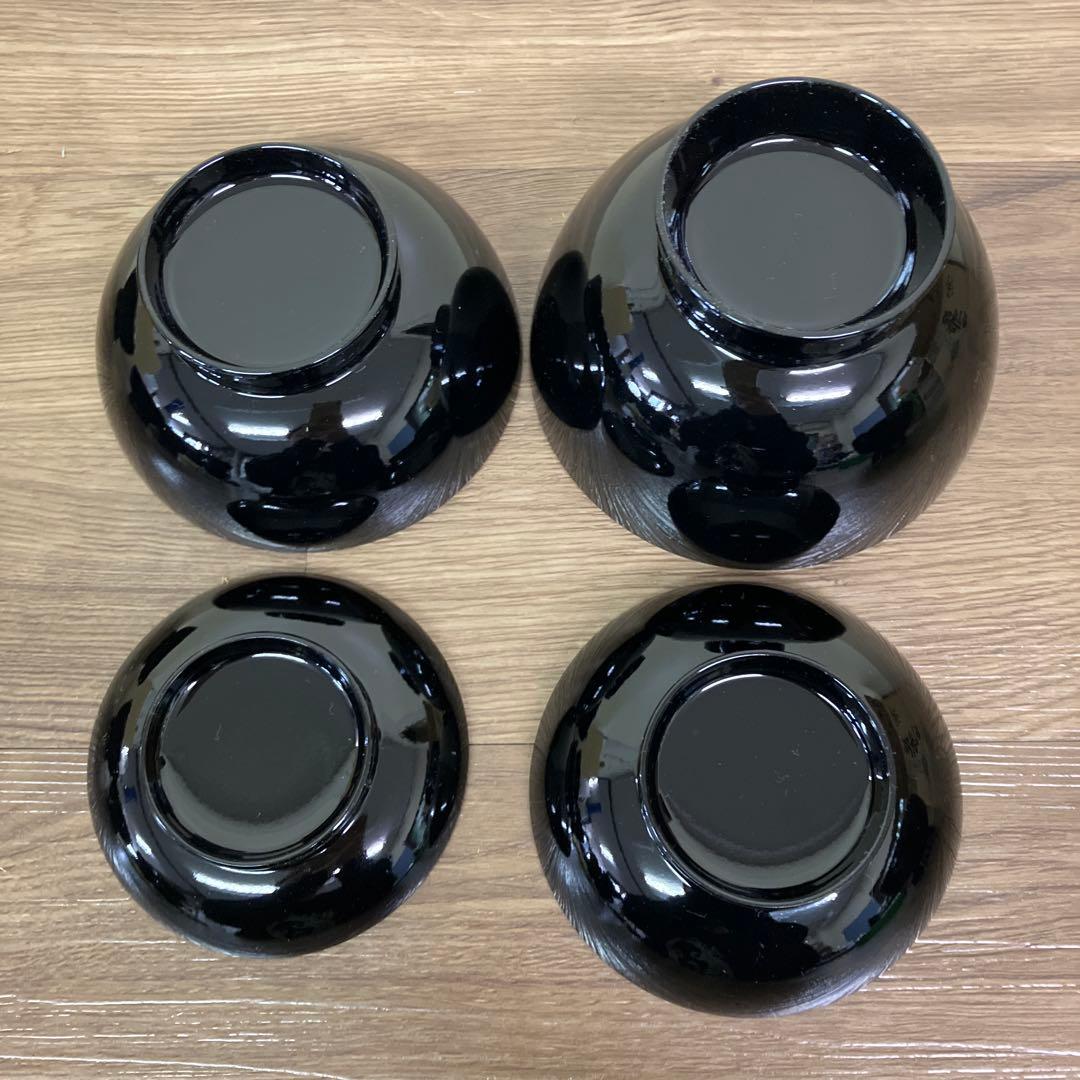 3F 漆器 入れ子椀 5客セット（四つ椀・精進料理・懐石） 応用器 お椀