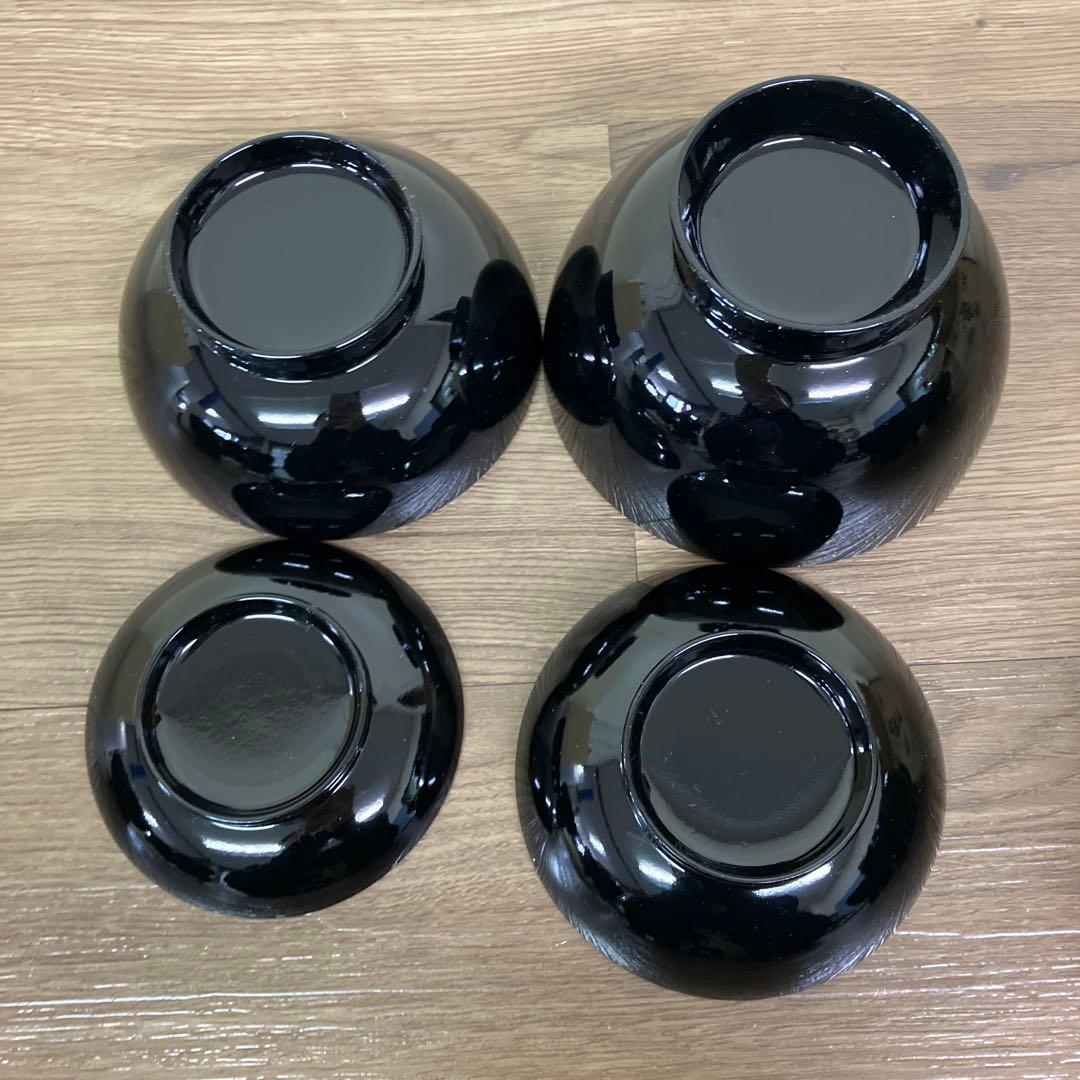 3F 漆器 入れ子椀 5客セット（四つ椀・精進料理・懐石） 応用器 お椀