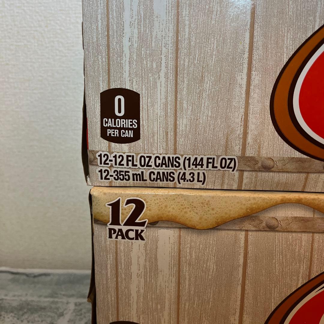 A&W ゼロシュガー ルートビール 12缶✖︎４ケース