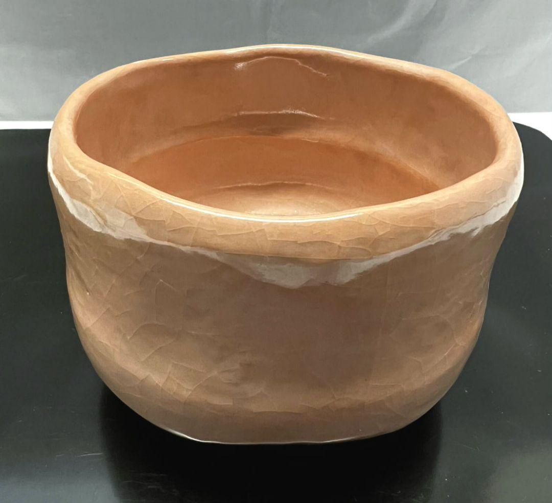 桜の絵 赤茶碗(赤楽) 桂窯 伊藤桂楽 茶道具