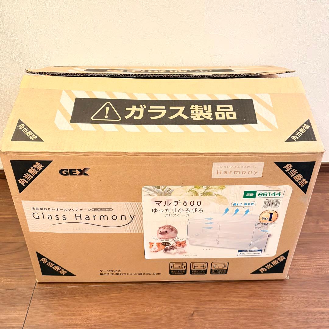 ジェックス Harmony グラスハーモニーマルチ600 ガラス製クリアケージ
