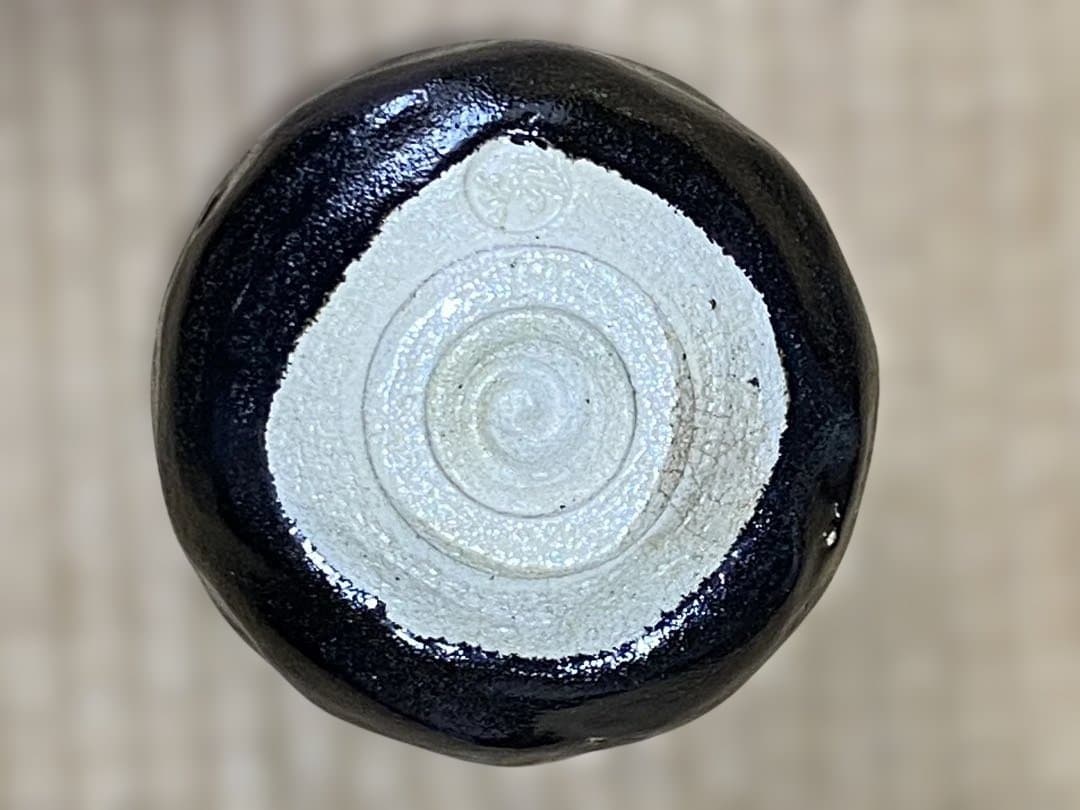 ♦️茶道具 黒楽抹茶碗 松楽印 作家物 未使用と思われます 美術工芸品 骨董品