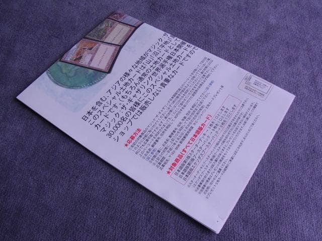 非売品　ポスター　MTG　世界選手権開催記念　スペシャル土地カード　当時物