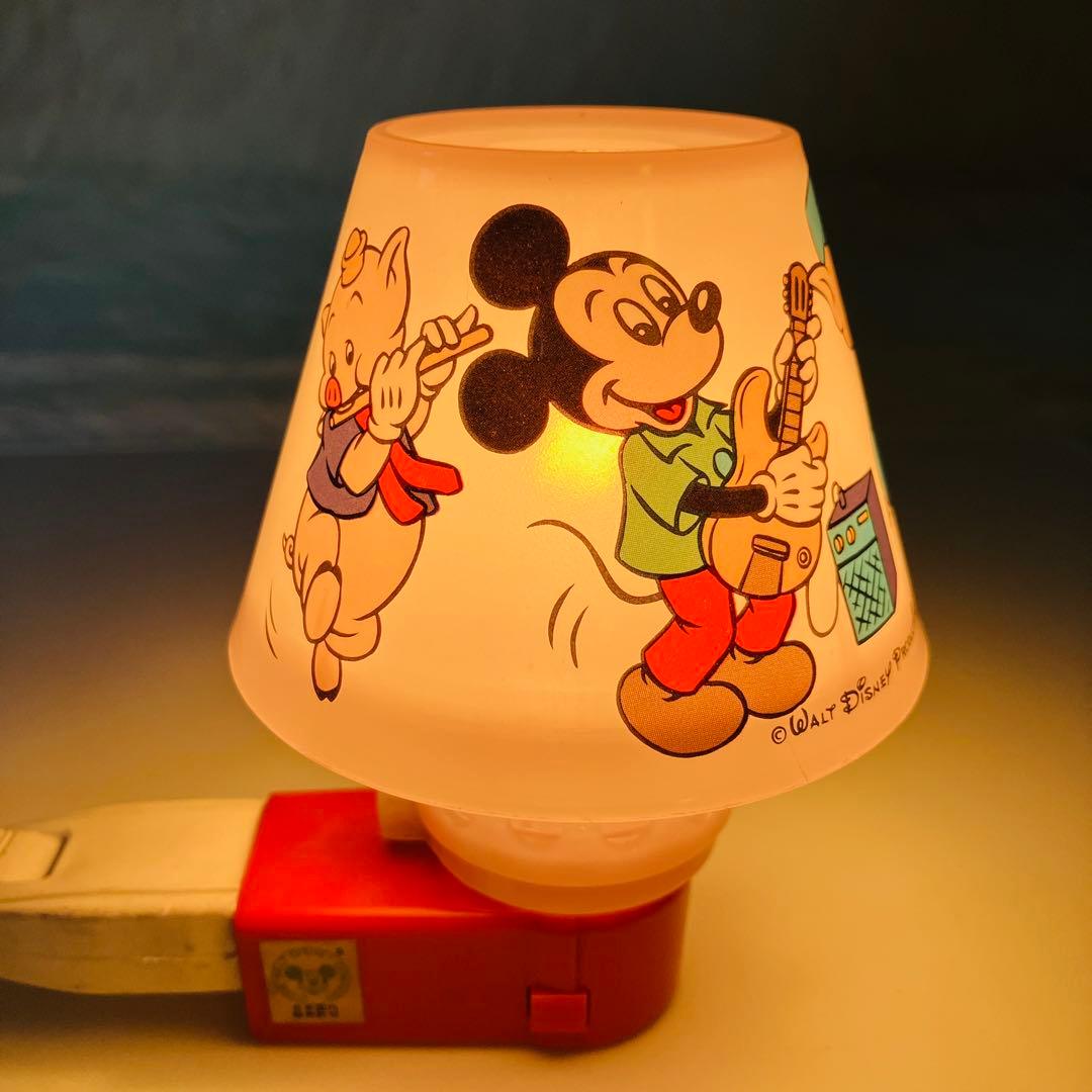 昭和レトロ  ディズニー  ニチテン　ランプ　激レア　アンティーク　ミッキー