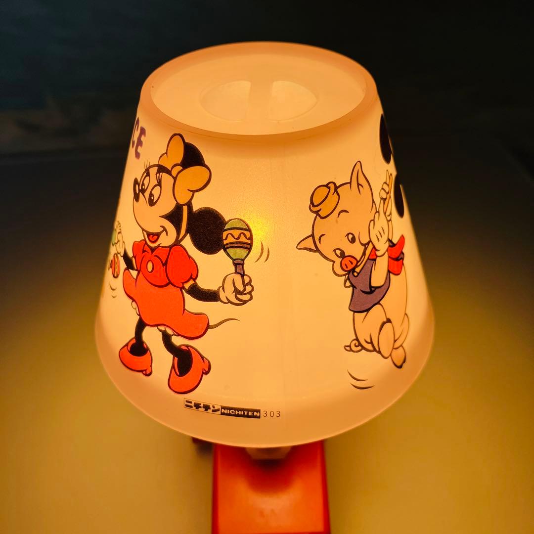 昭和レトロ  ディズニー  ニチテン　ランプ　激レア　アンティーク　ミッキー