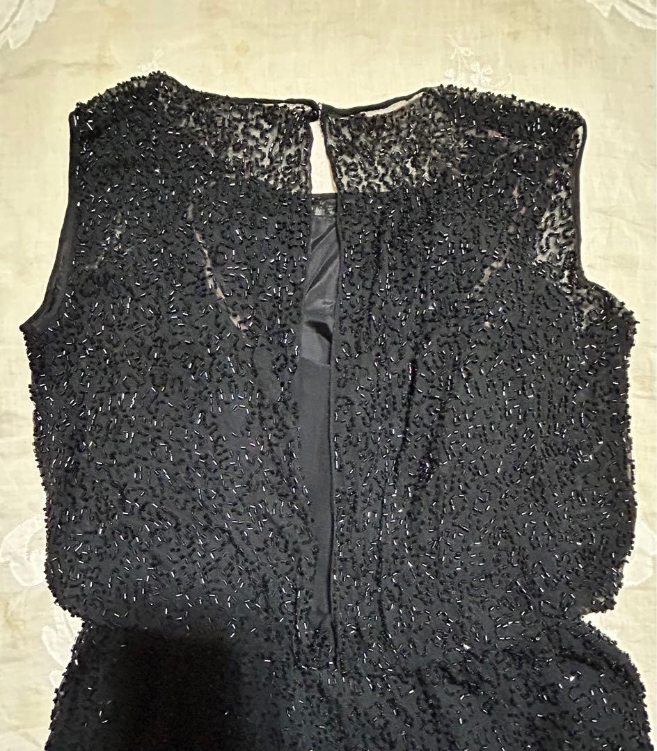 Saks Fifth Avenueヴィクトリアンヴィンテージビーズドレス
