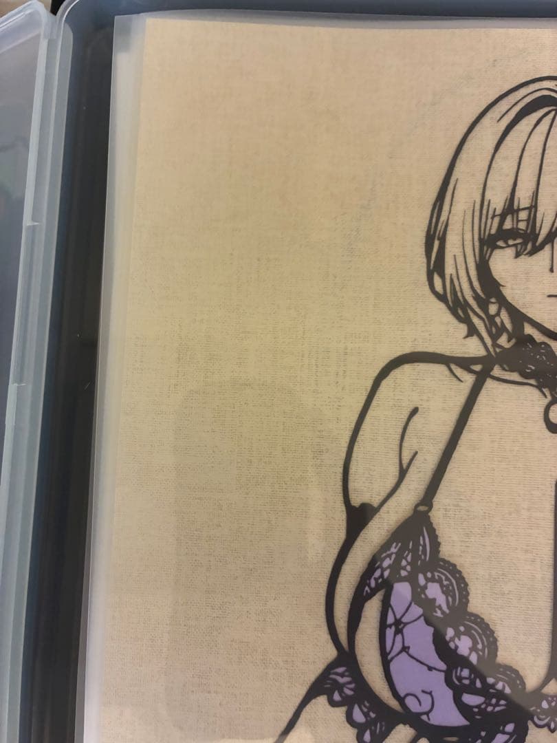黒*ん様 オリジナルキャラ　切り絵