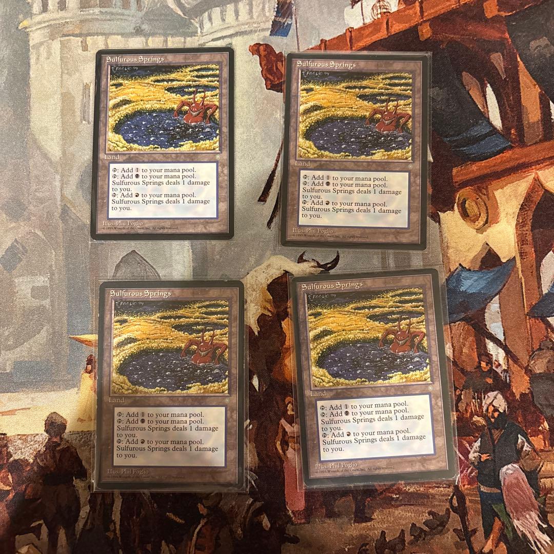 MTG 《硫黄泉/Sulfurous Springs》英語４枚