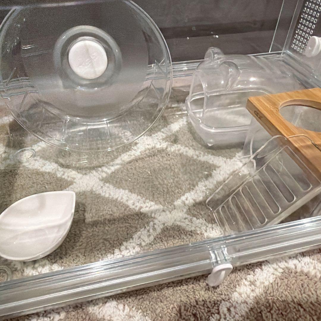 GEX ハムスター飼育セット ゲージ グラスハーモニー450プラス