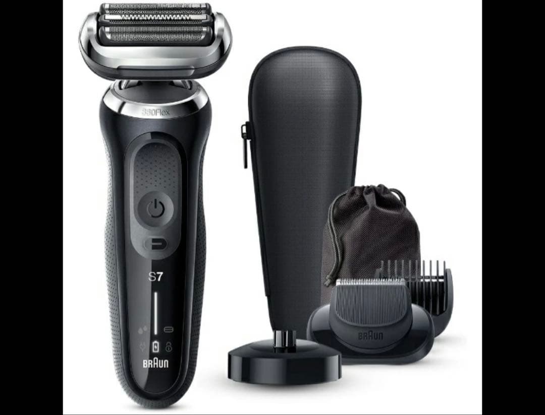 【美品】BRAUN ブラウン 電気シェーバー シリーズ7 シルバー　S7