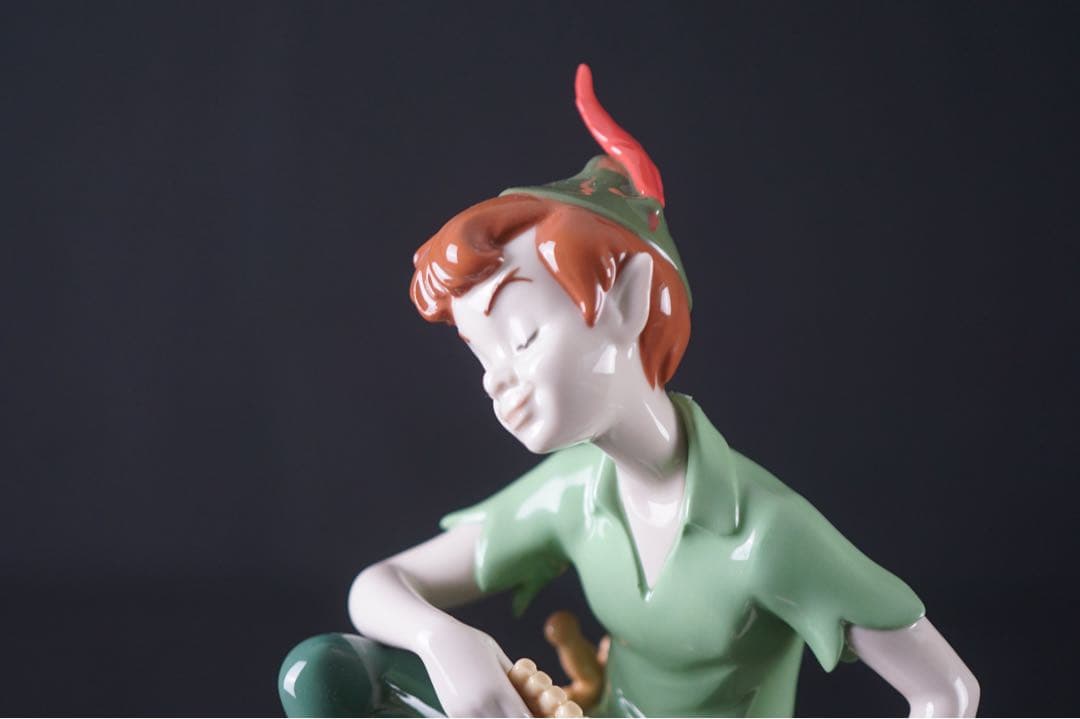 美品 リヤドロ ディズニー ピーターパン 65周年 フィギュリン 未使用