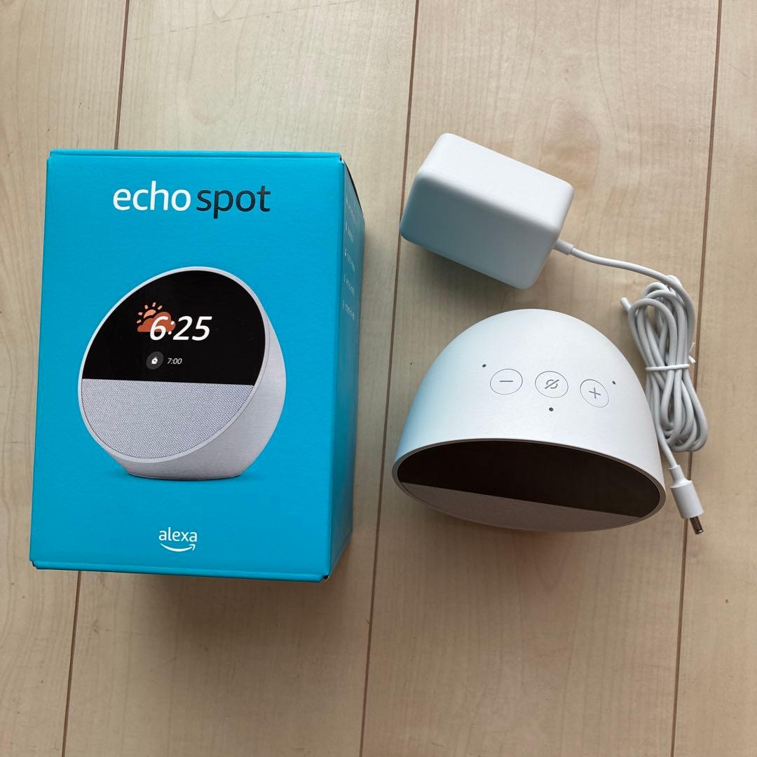 Echo Spot ホワイト スマートスピーカー