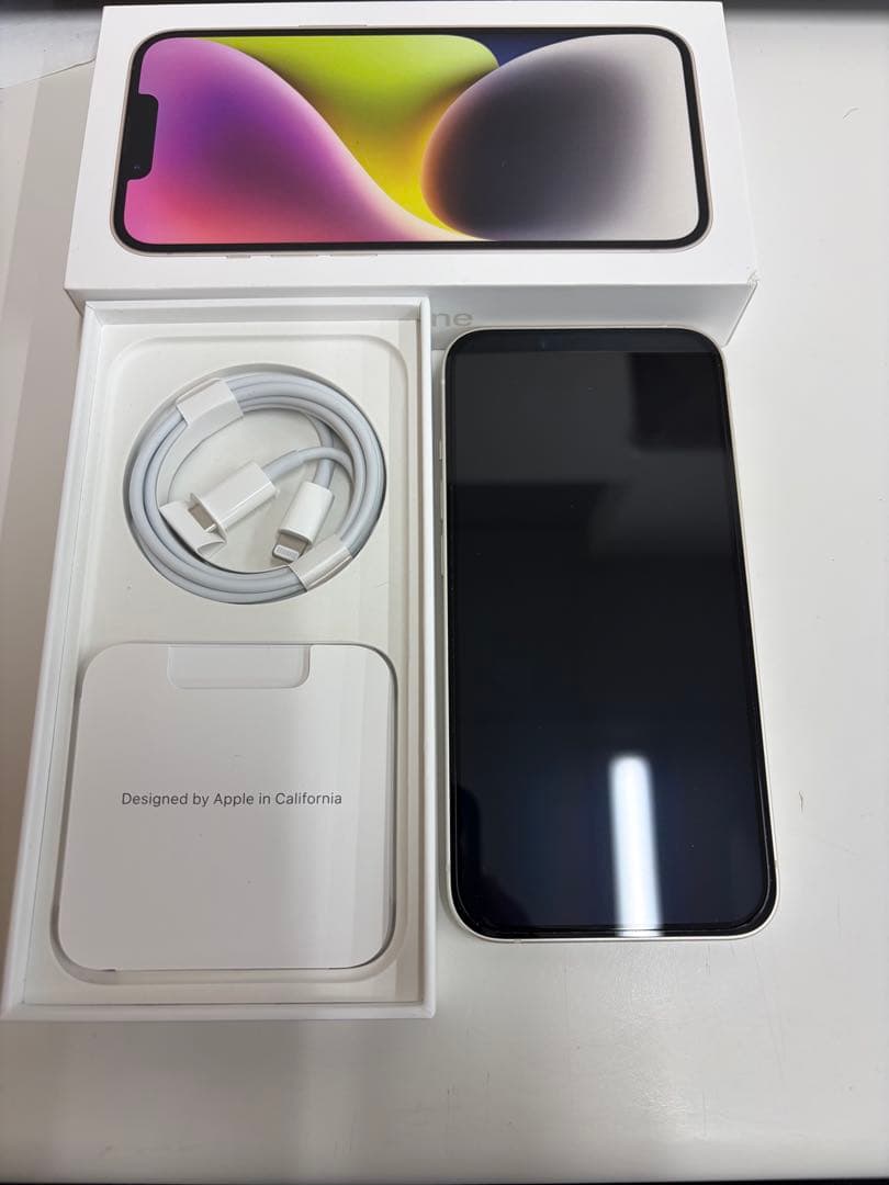 Apple iPhone 14 スターライト　SIMフリー　本体　128G