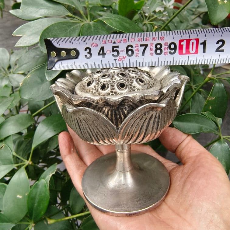 銅器 香炉 宝蓮灯薫香炉 蓮華香炉茶道薫香炉 香道具 装飾品 工芸品 置物