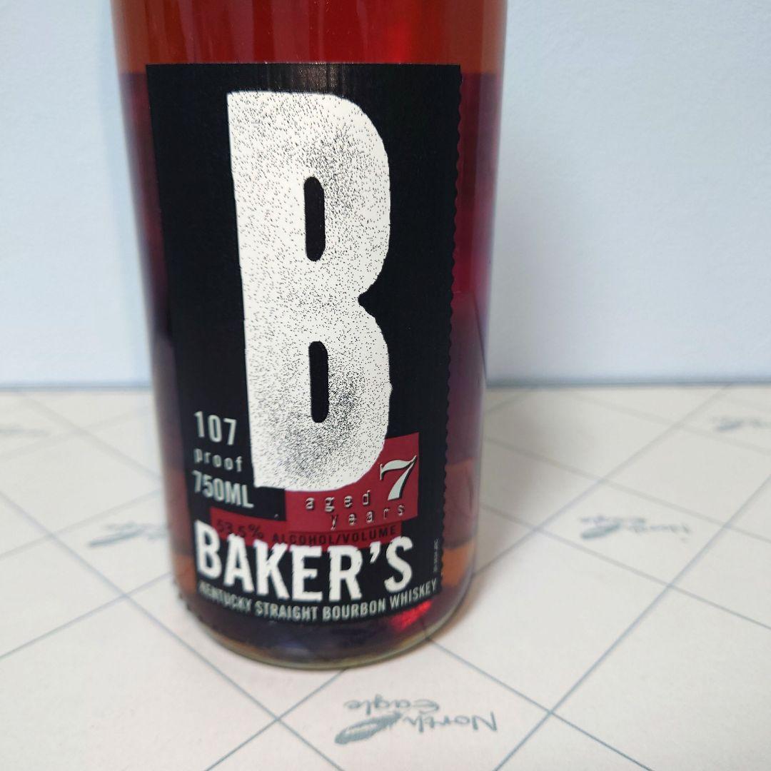 終売品！旧ボトルBAKER'S 107 プルーフ バーボンウイスキー 750ML