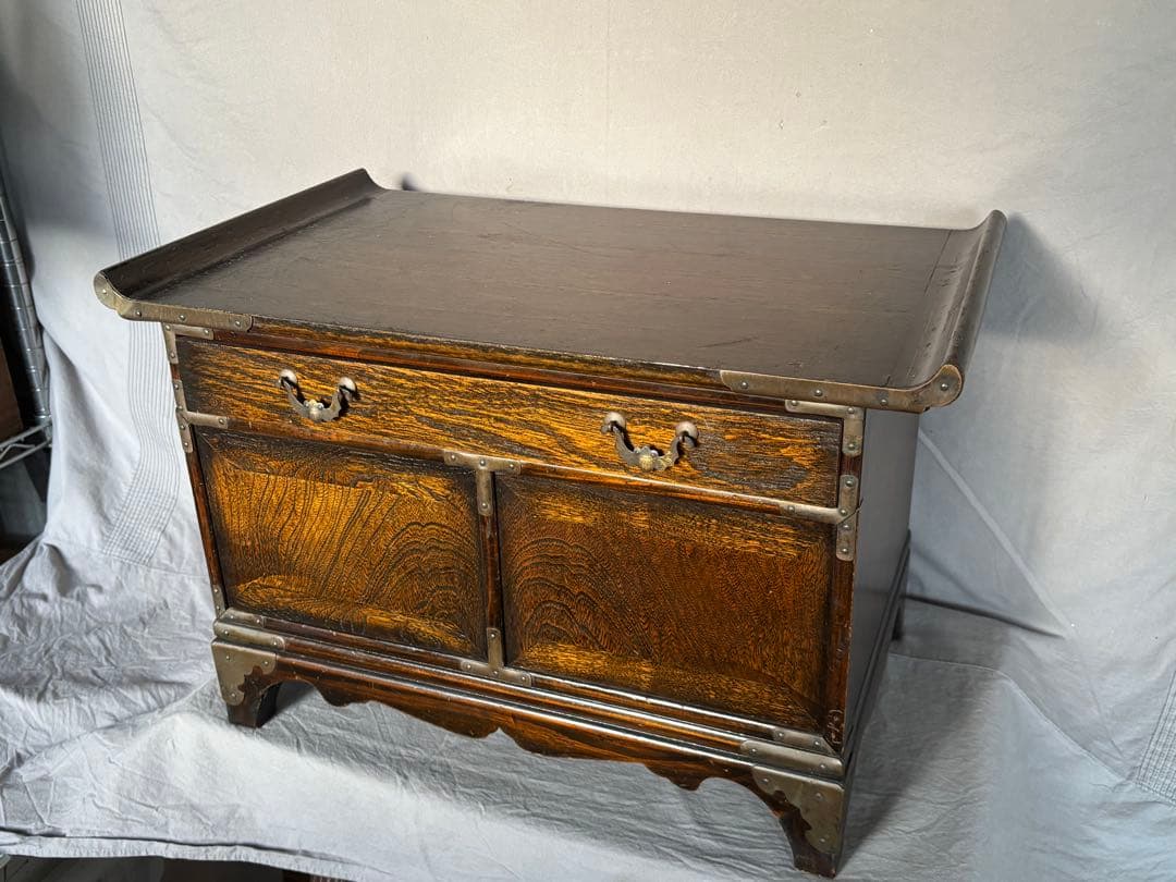 李朝家具 引戸 バンダジ 珍品 57cm