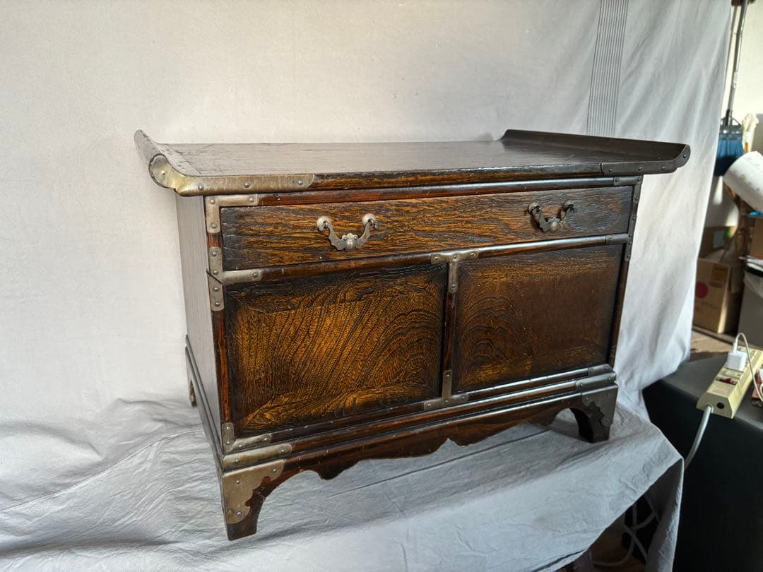 李朝家具 引戸 バンダジ 珍品 57cm
