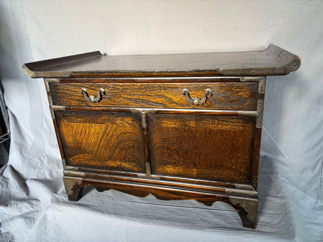 李朝家具 引戸 バンダジ 珍品 57cm