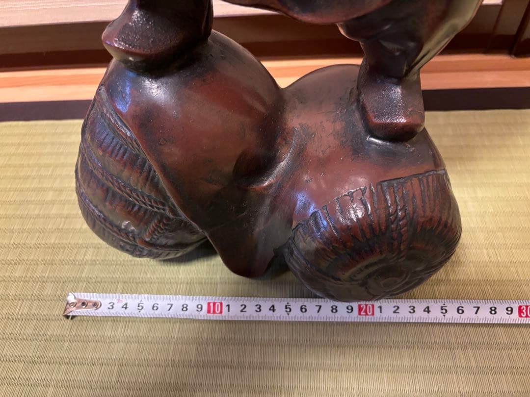 昭和レトロ⭐︎開運七福神大黒天大黒様二俵大黒置物