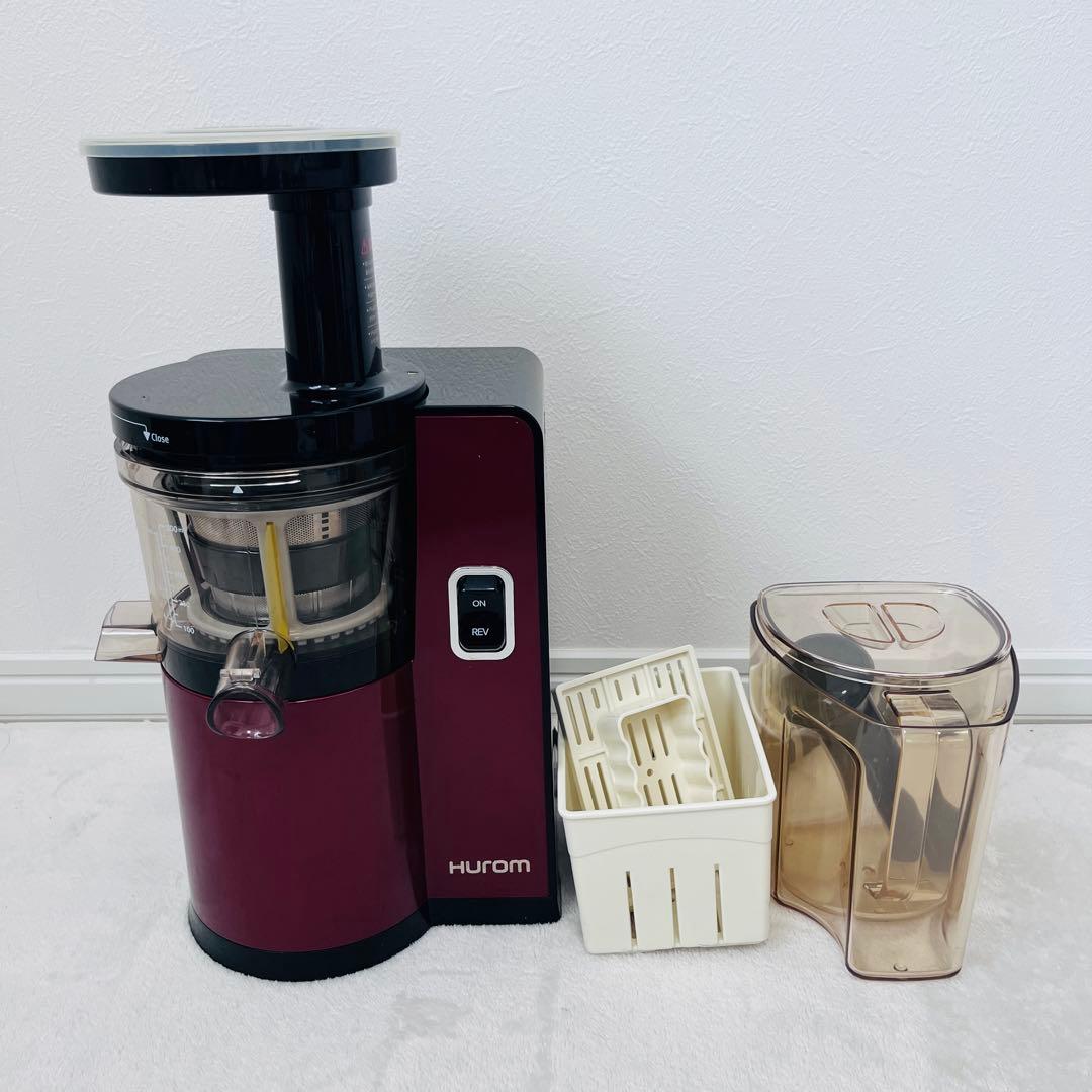 【極美品】HUROM HI-EBA06スロージューサー(ワインレッド)