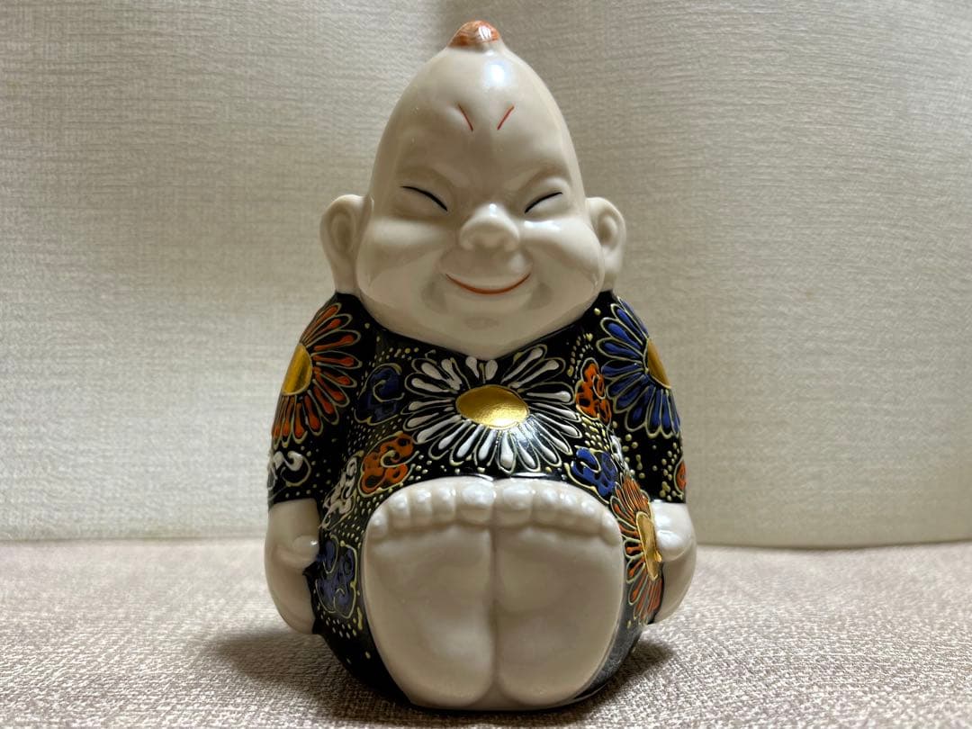 九谷焼　ビリケンさん・靴型灰皿セット