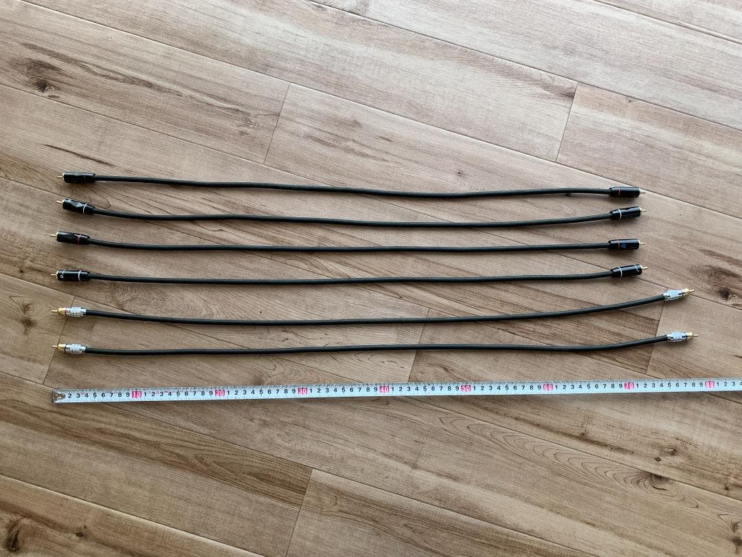 BELDEN 8412 RCAケーブル 3セット計6本 約80cm 約75cm