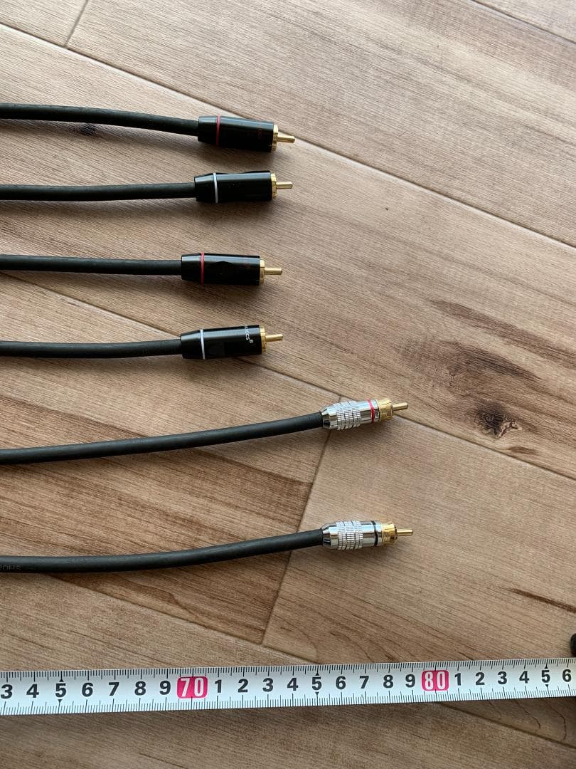 BELDEN 8412 RCAケーブル 3セット計6本 約80cm 約75cm