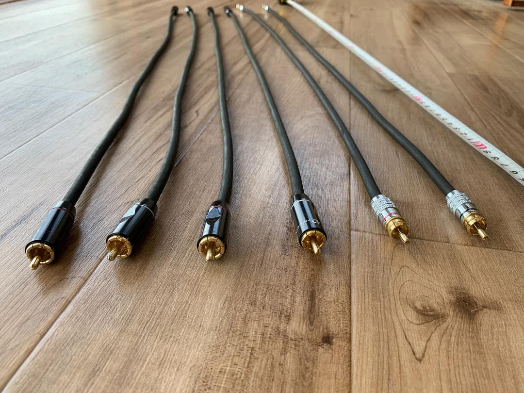 BELDEN 8412 RCAケーブル 3セット計6本 約80cm 約75cm