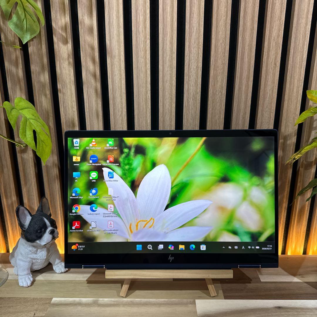 極美品2in1モデル‼️HP☘LTE☘メモリ16GB☘タッチパネル☘ノートパソコン