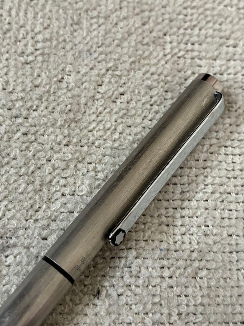 ◾️MONT BLANC モンブラン◾️2色ボールペン◾️ツイスト式◾️シルバー本体