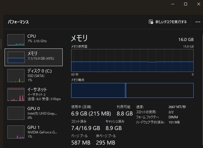 キューブ型デスクトップ　Windows11 pro