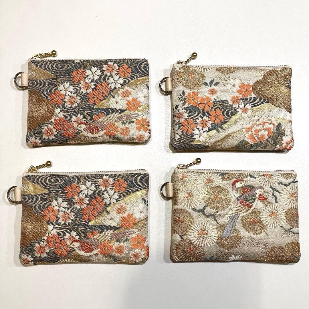 【ゆあ】着物帯リメイク　ミニポーチ 10個セット（59）