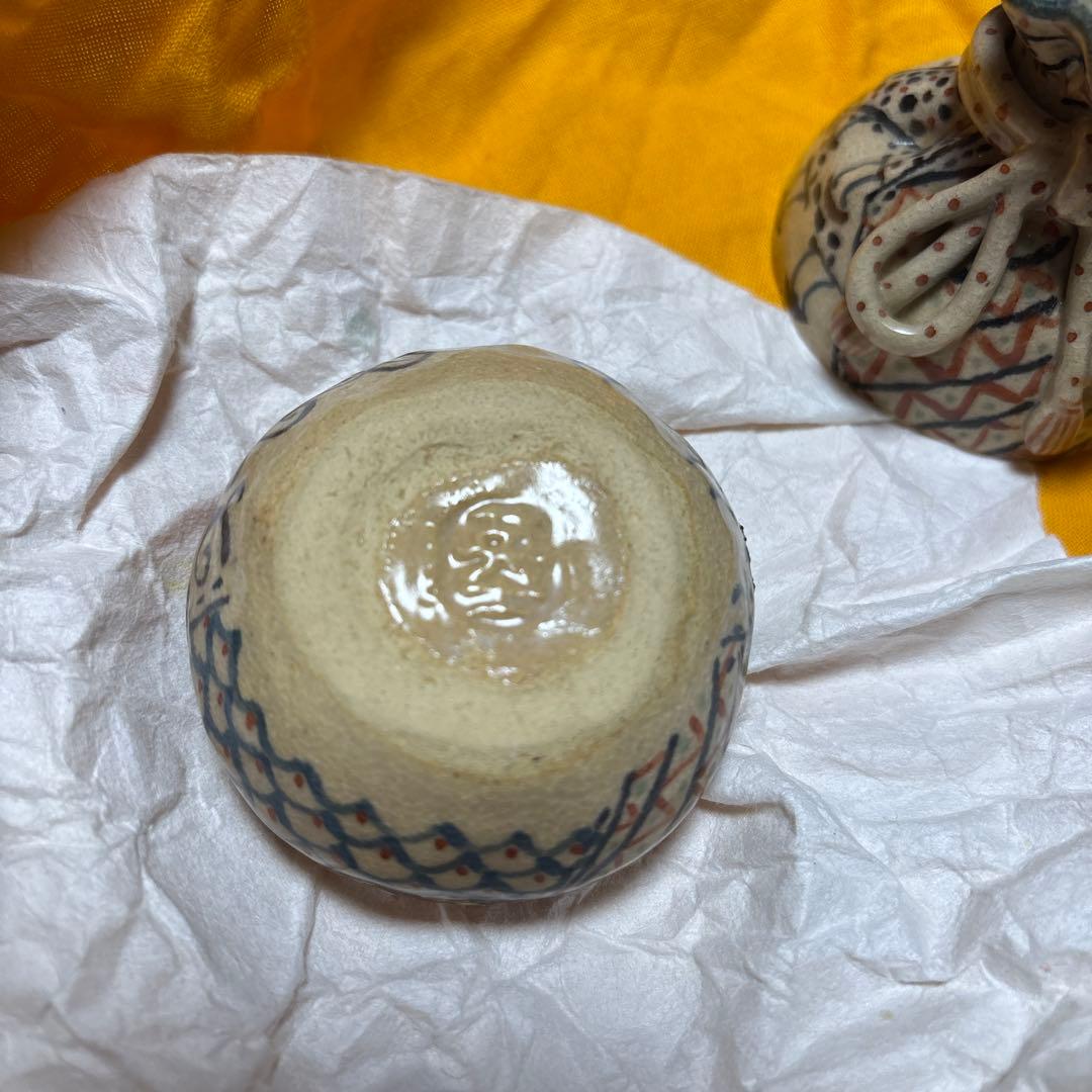 音戸焼き　砂金袋 香合（さきんぶくろ こうごう　濱中英士作