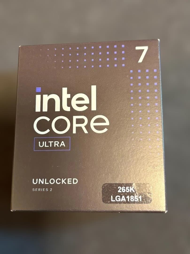 新品 Intel Core Ultra 7 265K LGA1851 CPU