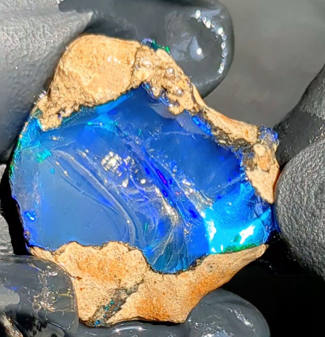 【20ct】エチオピア　オパール　原石　天然石　鉱物　標本　鉱石　ブルー