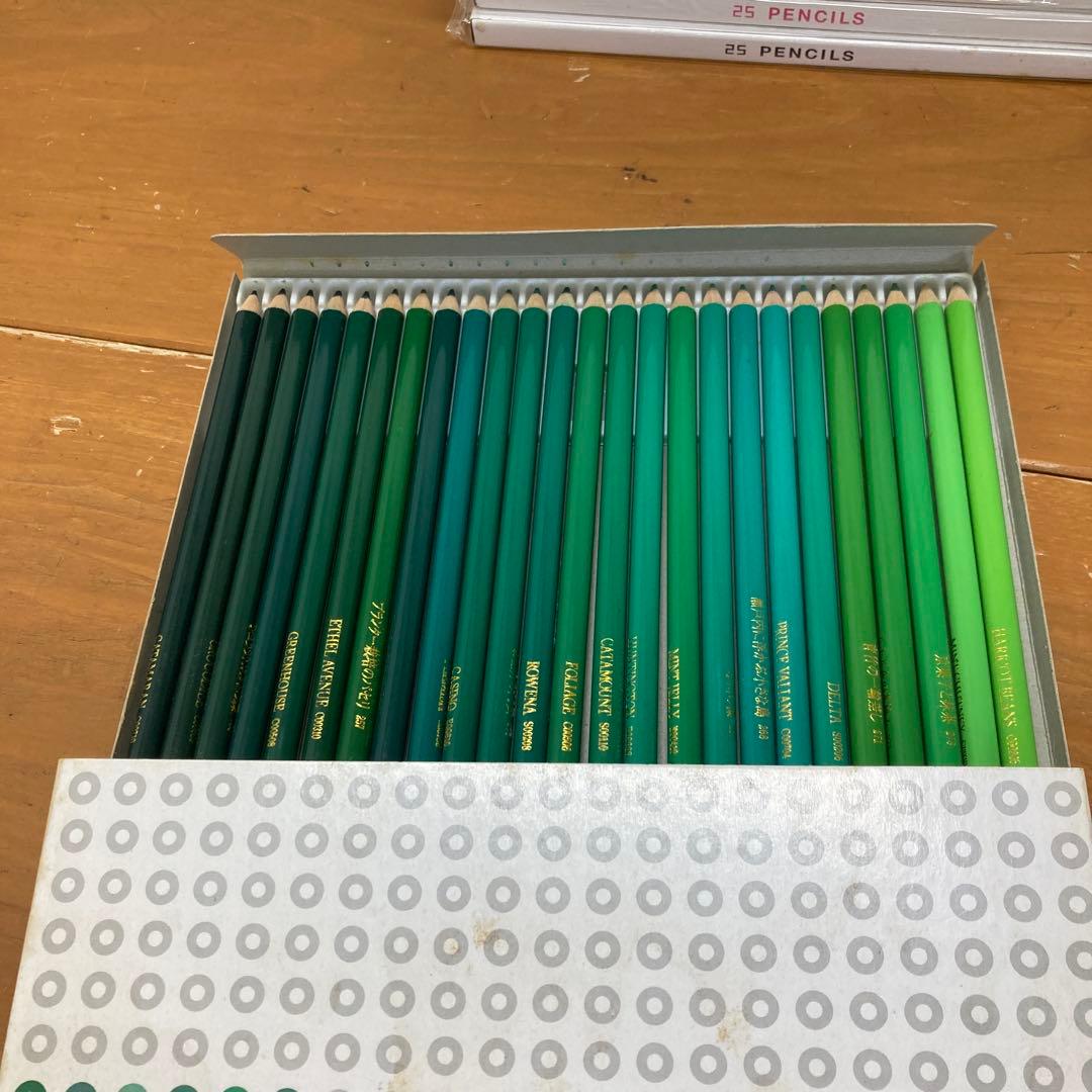 N584 フェリシモ 500色鉛筆 1箱25本入②-⑳セット