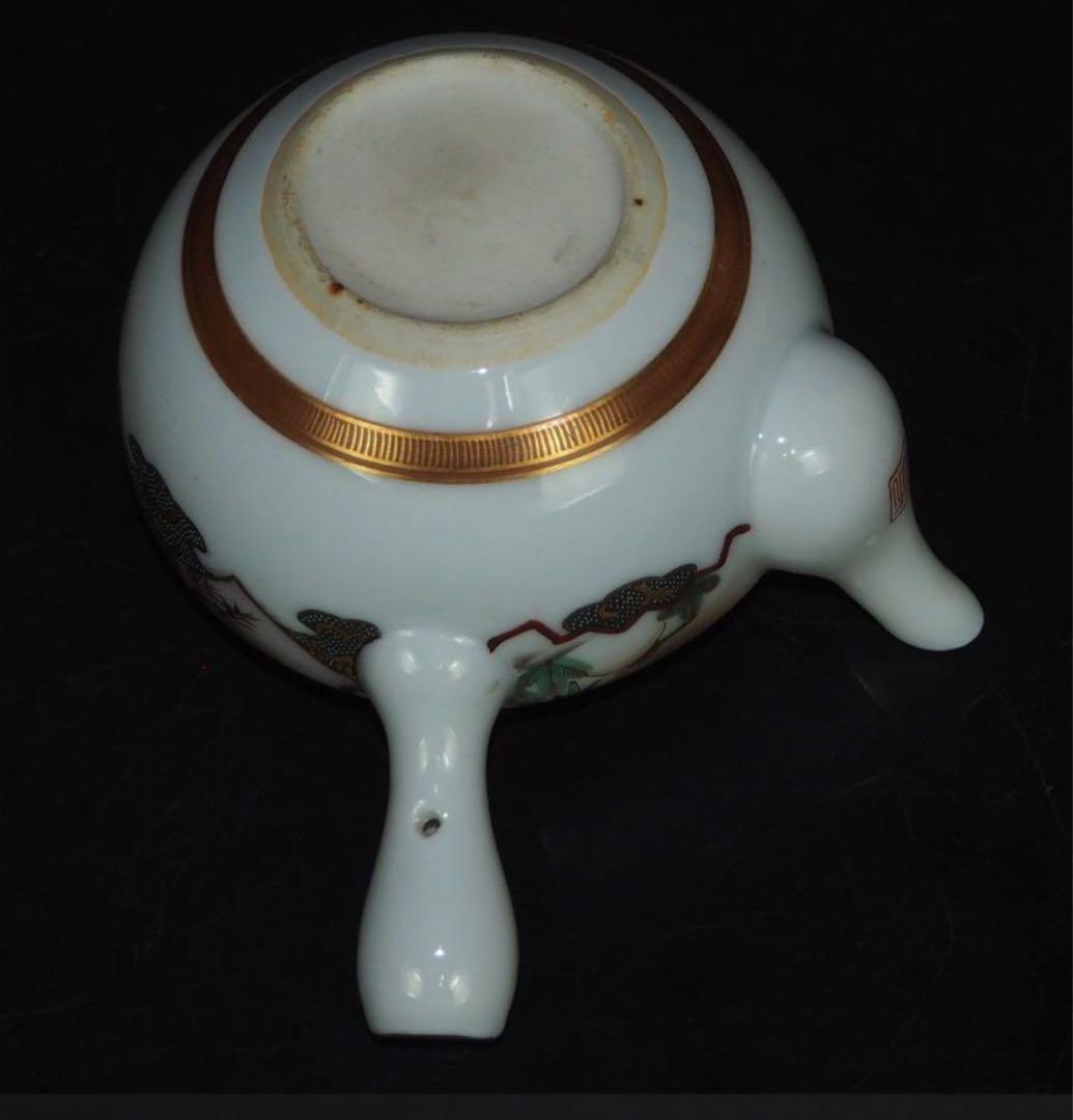 送料無料　時代九谷焼　優品茶器揃え7点セット　煎茶道具