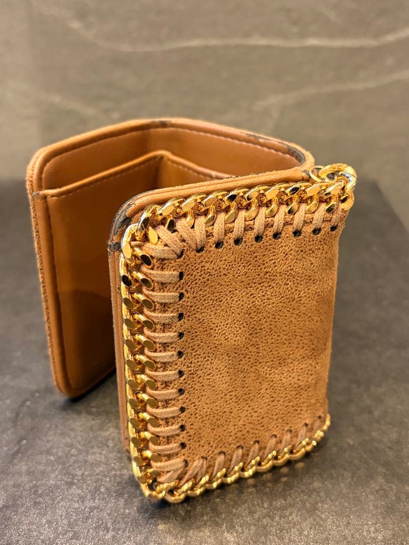ステラ マッカートニー 三つ折り財布 ミニ FALABELLA ブラウン