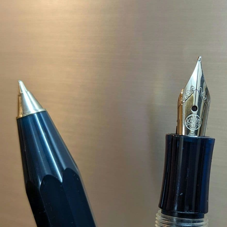 稀少製造終了品 Kaweco SPORT 万年筆・ボールペンセット　青